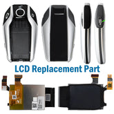 LCD Digital Remote Replacement Parts Auto Smart Key Display Screen Power Button Rubber Key Kit Car Accessories For BMW 5/7